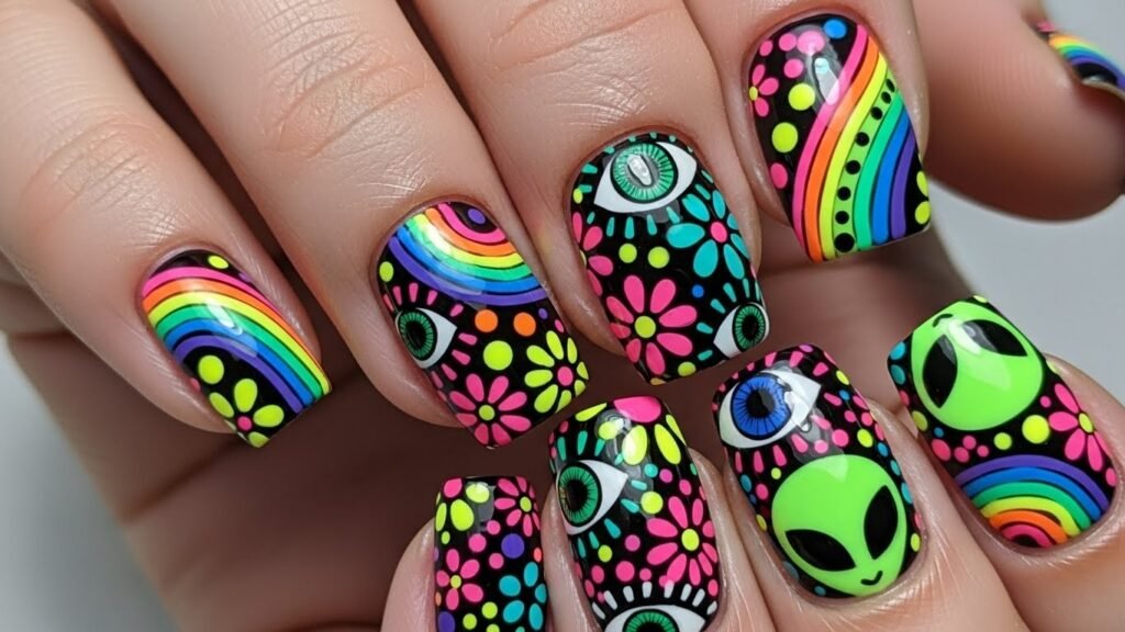 Color Me Wild Nail Design