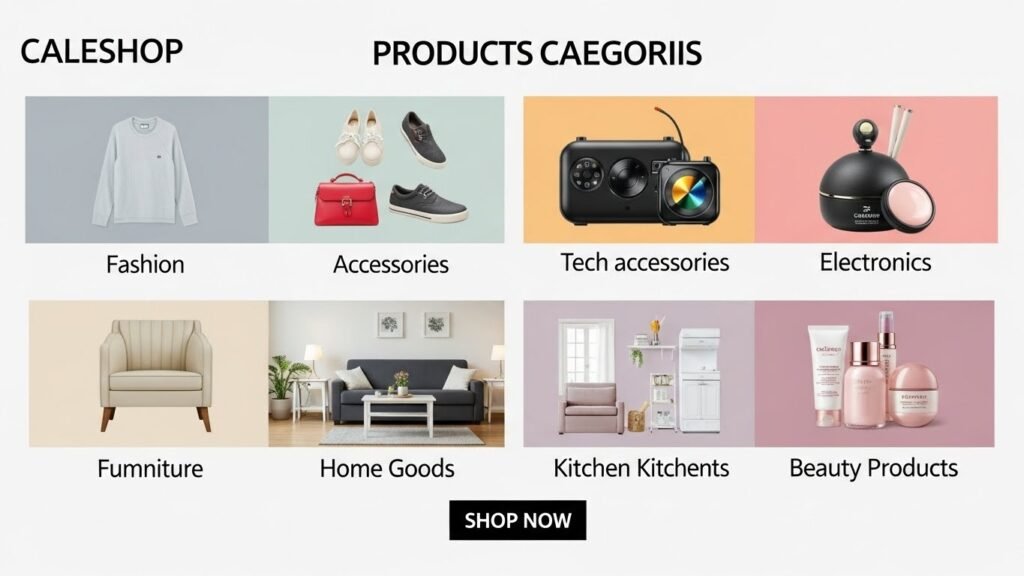 Product Categories on Calesshop Product Categories on Calesshop
