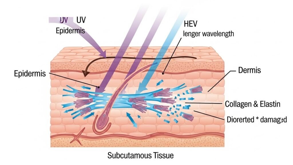 Blue Light Damage and Skin Aging