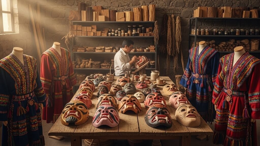 Ciulioneros Art Master the Craft of Masks and Costumes