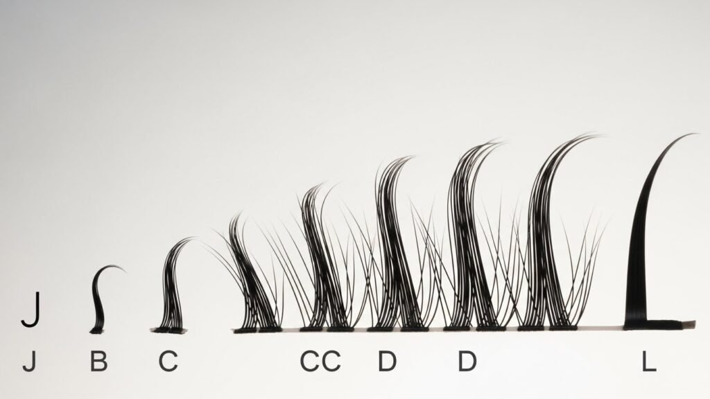 Comprehensive Breakdown of Lash Extension Curl Types