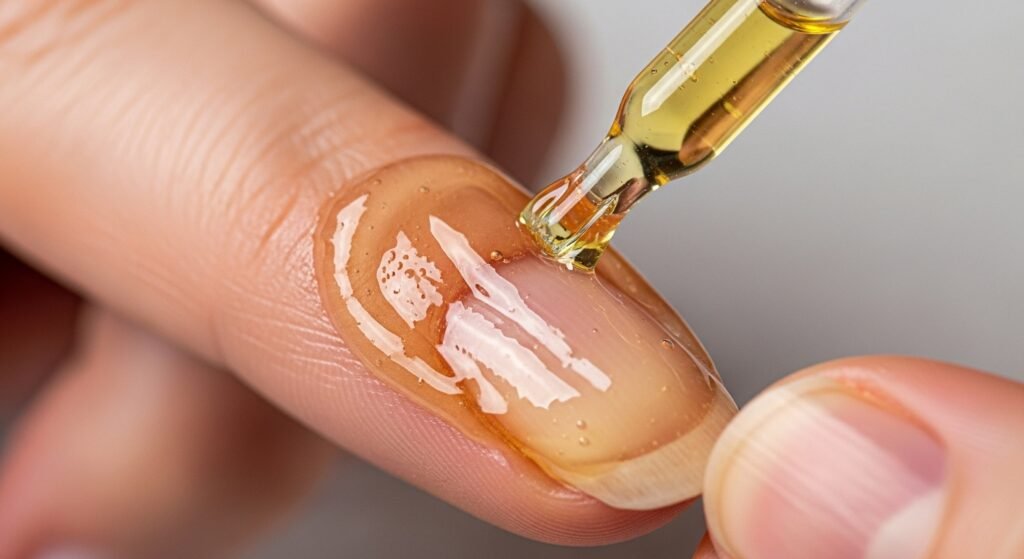 Using Petroleum Jelly, Cuticle Oil, or Hand Lotion